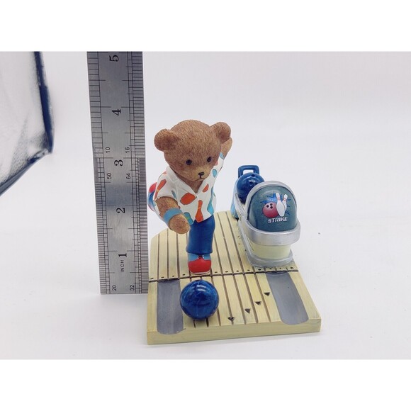 Teddy Lanes Collection Figure Faithful Fuzzies ALL In Delivery Bowling Bowl Cute - Picture 12 of 14